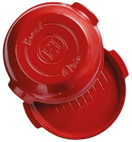 Červená keramická forma na chlieb Emile Henry, ⌀ 29,5 cm