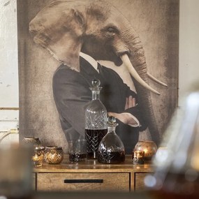 Sklenený svietnik na čajovú sviečku Brigitte - ∅ 10 * 10 cm