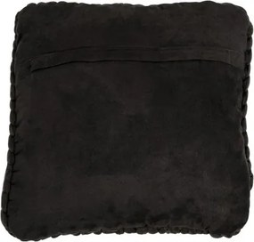 Pletený šedý vankúš Tricot dark grey - 40 * 40 cm