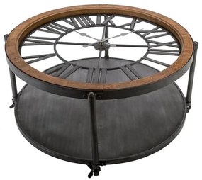 Výrobce po 1 ks Konferenčný stolík s hodinami CHRONO 89,5x47 cm 1xAA P5699