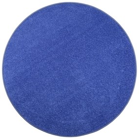 Vopi, Kusový koberec Eton modrý 82 kruh, 400x400 (priemer) kruh, modrá, obývacia izba