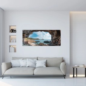 Obraz - Jaskyňa pri mori (120x50 cm)