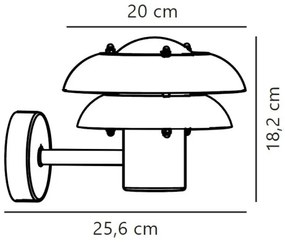 Nordlux - Vonkajšie nástenné svietidlo KURNOS 1xE14/12W/230V IP54 čierna