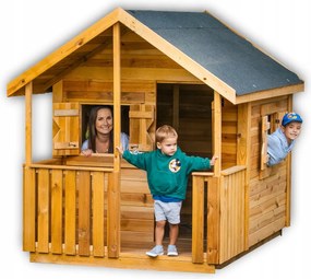 Domček pre deti Veľký Drevený záhradný veranda Terasa Výrobca +Darčeky