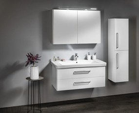 Sapho Sapho, Kúpeľňový set THEIA 120, dvojumývadlo, biela, KSET-011