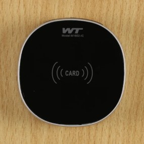 Kovová šatníková skrinka S1, 2-dverová, 1850 x 600 x 500 mm, demont, zámok s čítačkou RFID kariet, laminované dvere, dub prírodný