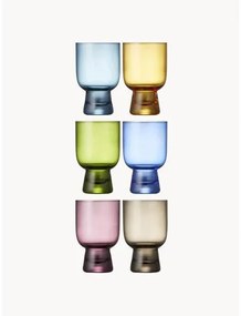 Súprava malých farebných pohárov na vodu Tumbli, 6 dielov