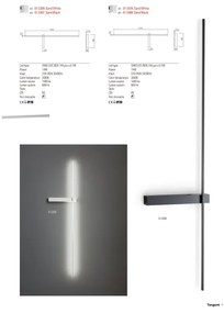 Redo 01-2200 - LED Nástenné svietidlo TANGENT LED/14W/230V 3000K biela