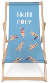 Drevené plážové lehátko Bikini Body