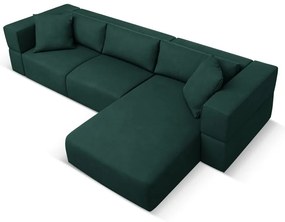 Zelená rohová pohovka, pravý roh Esther - Milo Casa