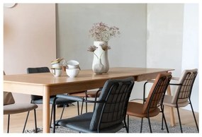 Rozkladací jedálenský stôl s doskou v dubovom dekore 90x180 cm Glimps – Zuiver