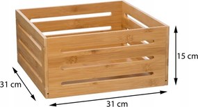 5Five® Úložný box, bambusový, SELENA 31x31x15