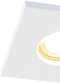 Sada 6 moderných kúpeľňových zapustených bodových svetiel biela - Doku