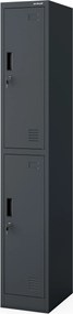 Šatníková skriňa pre zamestnancov antracitová IGOR 1 Plus 316,5 x 1850 x 450 mm