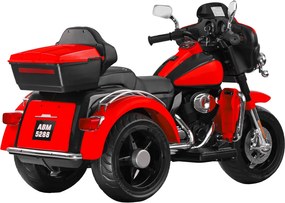 JOKOMISIADA Veľký akumulátorový motorkový chopper pre deti PA0254 červený