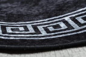 Koberec MIRO 52071.804 rám / grécky, čierny / biely
