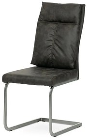 BONTEC Jedálenská stolička, sivá, látka vintage, DCH-459 GREY3 Farba: Šedá