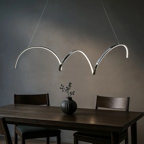 Toolight Toolight, LED závesné svietidlo 90cm, 26W, 3000K, LHJ025-CP, chrómová, OSW-60016