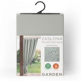 ZÁHRADNÝ VODEODOLNÝ ZÁVES NA PÚTKACH GARDEN 155X220 CM STRIEBORNÁ