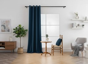 Zatemňovací záves DREAM VELVET 140x250 cm, petrolejový Zavesenie: Riasiaca páska