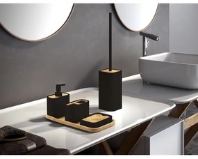 Gedy - Mydelnička NINFEA čierna/bambus