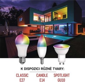 Inteligentná LED žiarovka GoSmart MR16/GU10 4,8W 230V ZigBee RGB stmievateľná