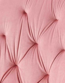 Jedálenská stolička Wallace - zamat - Ružová