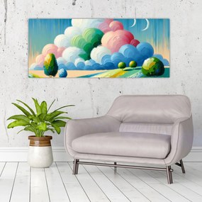 Obraz - Krajinka s mrakom (120x50 cm)