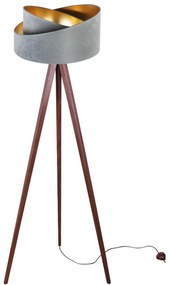 Podlahová lampa MEDIOLAN, 1x textilné tienidlo (výber z 9 farieb), (výber zo 6 farieb konštrukcie)