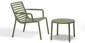 DOGA ARMCHAIR RELAX záhradná stolička s podrúčkami bianco