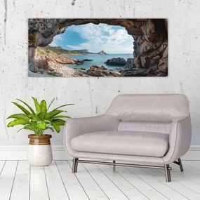 Obraz - Jaskyňa pri mori (120x50 cm)