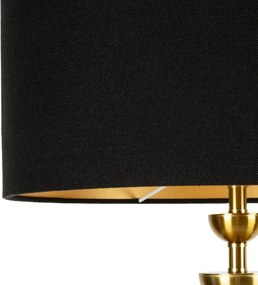 Stojaca lampa LENA 2 01 čierna / zlatá
