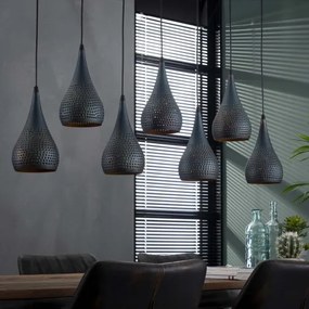 Luster 80-96 7 x Ø15cm industry cone - Komfort-nábytok