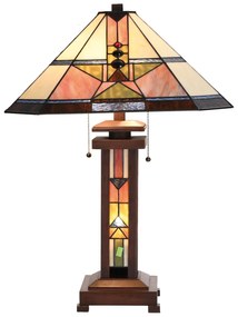 Moderná tiffany lampa stolová 42*60