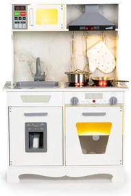 Drevená detská kuchynka ECOTOYS so LED a zvukom