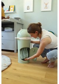 Zelený plastový odpadkový kôš na plienky 25 l Whale – Kindsgut