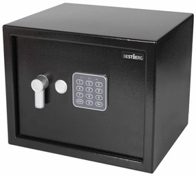 Digitálny trezor BestBerg BBSB-4C / 30 x 38 x 30 cm / čierna