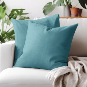 Goldea dekoračná obliečka na vankúš marbella - petrolejová 40 x 40 cm