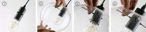 Stropné svietidlo Lassi 20 cm- ružové zlato