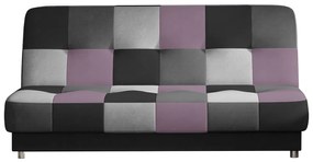 Rozkladacia pohovka s úložným priestorom Cosa - čierna / sivá / svetlosivá / fialová