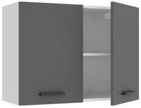 Kuchynská skrinka Belini Premium Full Version horná 80 cm šedý mat