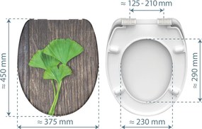 Eisl Sanitär WC sedadlo Duroplast Soft Close Ginko and Wood 82154