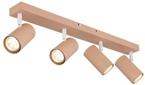 Globo 57911-4P - Bodové svietidlo ROBBY 4xGU10/35W/230V oranžová