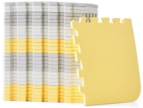 KINDERKRAFT - Penové puzzle LUNO 30ks šedá/žltá