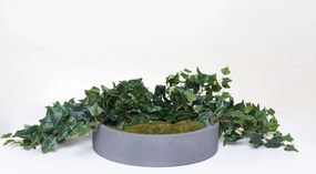 Miska na dekorácie CIRCULO, sklolaminát, Ø 40 cm, sivá