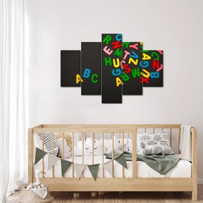 Obraz - farebné písmenká (150x105 cm)
