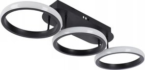 Stmievateľné LED stropné svietidlo 30 W / 230 V, 3000–6500 K, čierne, Wi‑Fi (Tuya) + diaľkový ovládač