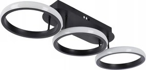 Stmievateľné LED stropné svietidlo 30 W / 230 V, 3000–6500 K, čierne, Wi‑Fi (Tuya) + diaľkový ovládač