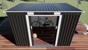 Záhradný domček plocha 261 x 181 cm (šedá)