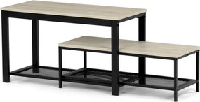 Set dvoch botníkov prírodný ABO-W2124 SON (2 ks)